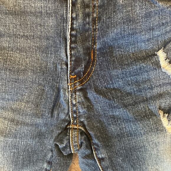 Kancan Cora Mid Rise Super Skinny Jeans Distressed Dark Wash Size 11/29 - Picture 6 of 11